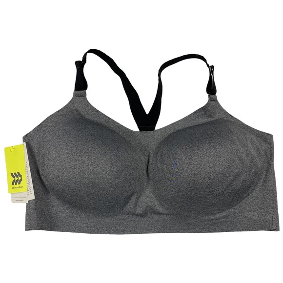 all in motion Intimates & Sleepwear Xxl All In Motion Gray Keyhole Back Moisturewicking High